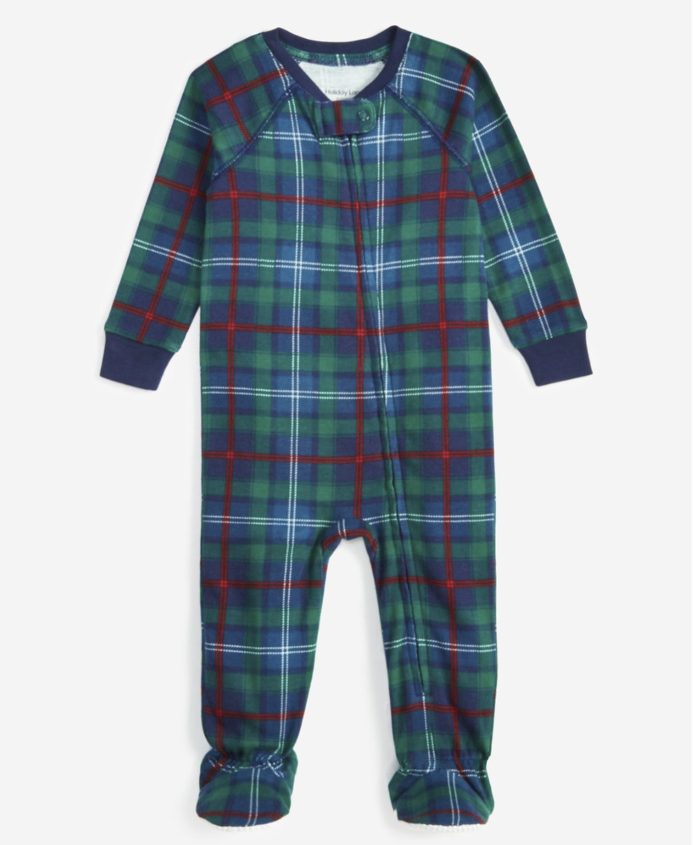 Holiday Lane Infant Cotton Pajama Family Plaid Size 3M-6M